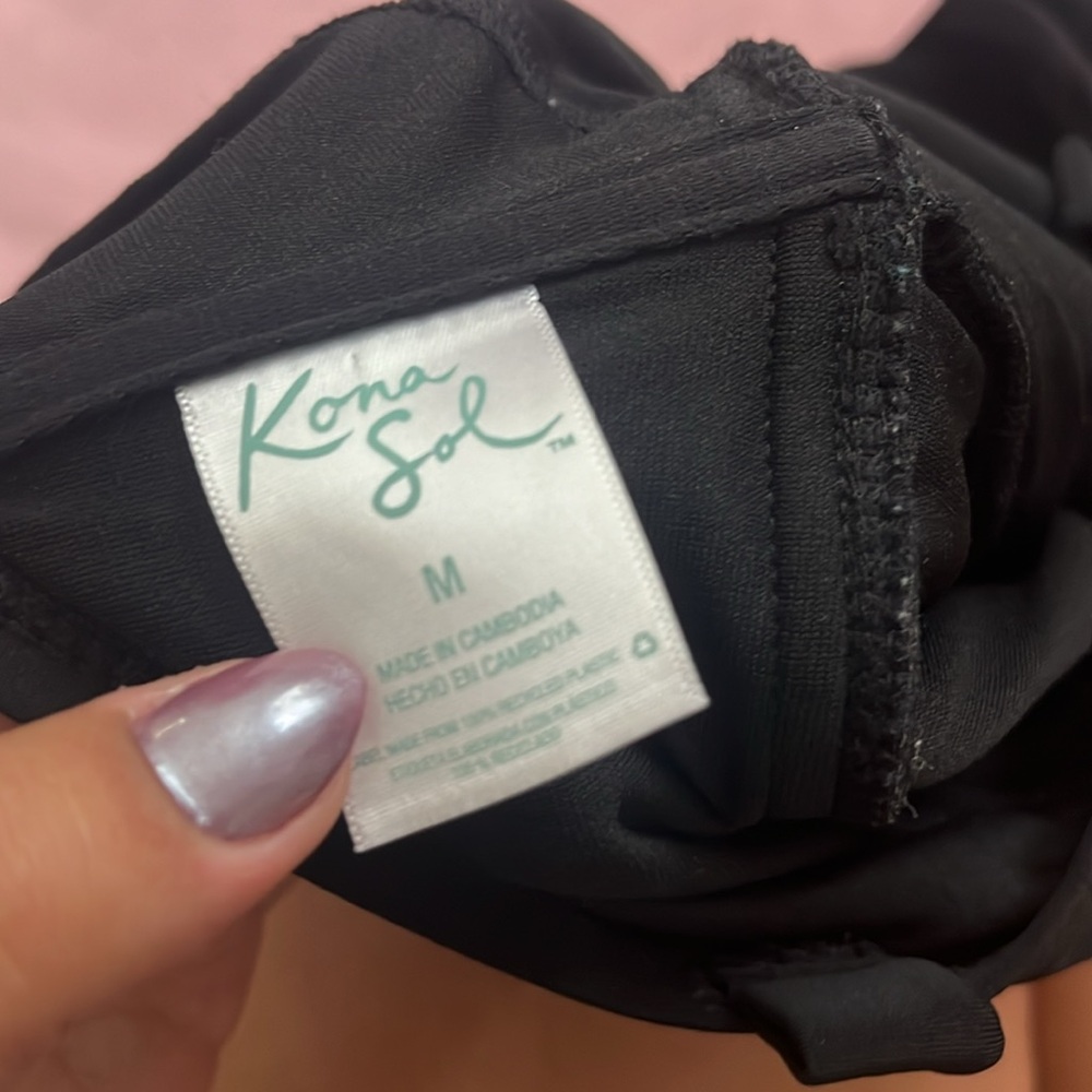 Kona Sol Black Bathing Suit - Picture 3 of 3